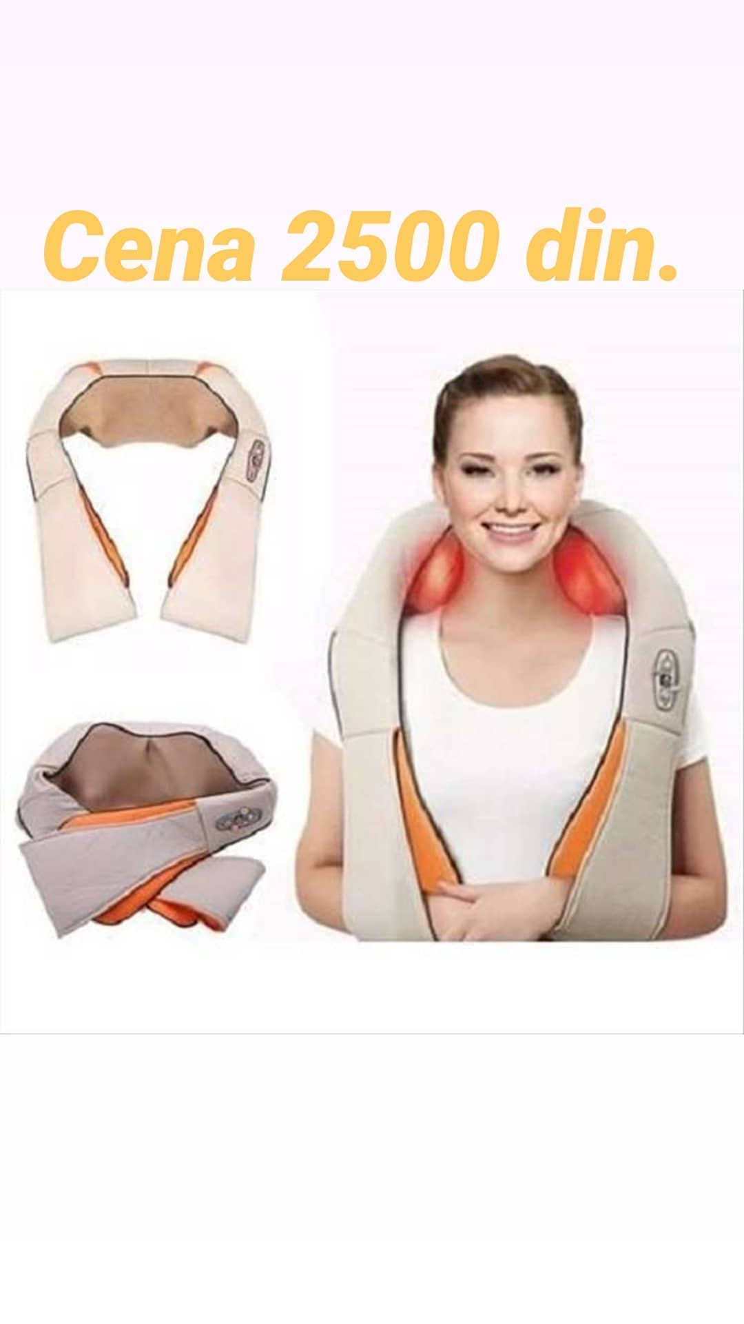 Shiatsu masažer brenda PRODAVANI namenjen masaži vrata.