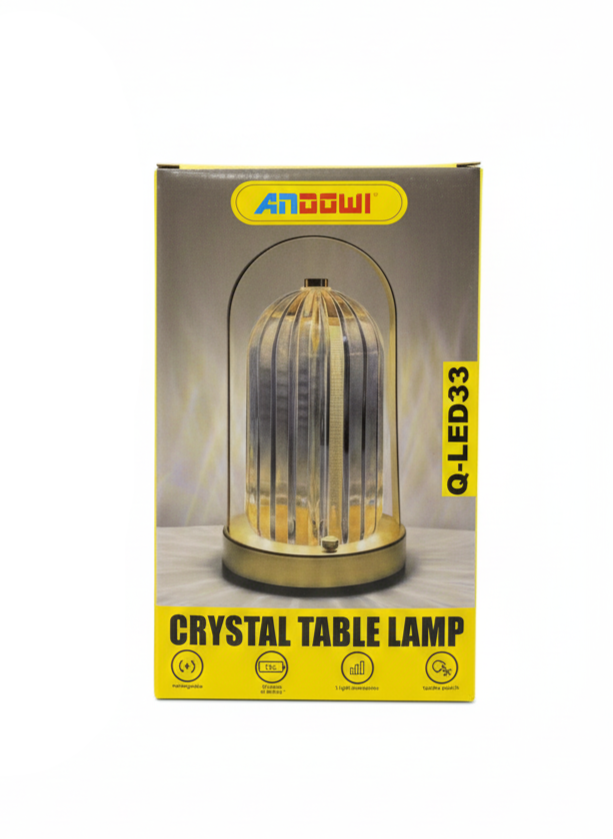 Kristalna Stona Lampa sa Originalnim Pakovanjem