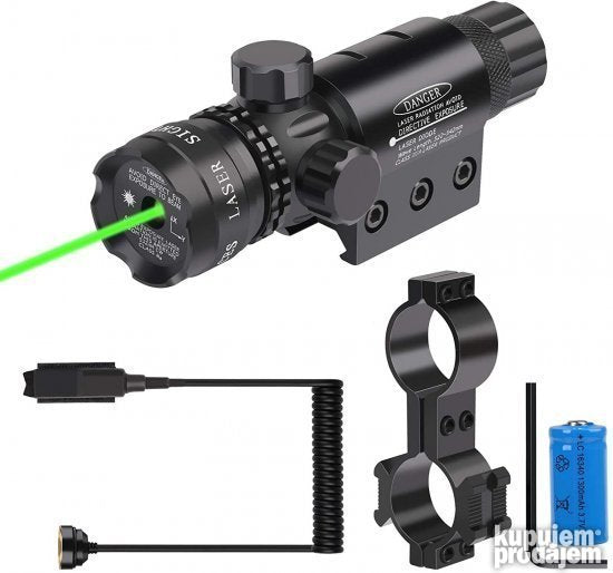 Laserski nišan PRODAVANI sa imbus nosačem za pušku ili pištolj.