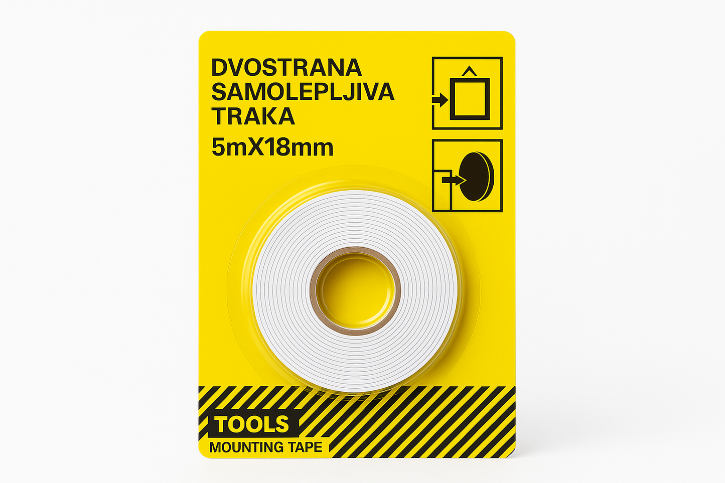 Dvostrana Samolepljiva Traka - U Upotrebi