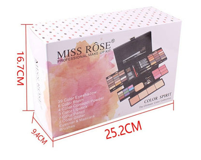 Miss Rose kofer za šminkanje sa kozmetičkim dodacima.