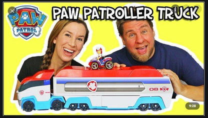 Veliki autobus igračka Patrolnih šapa sa Riderom i njegovim ATV-om.