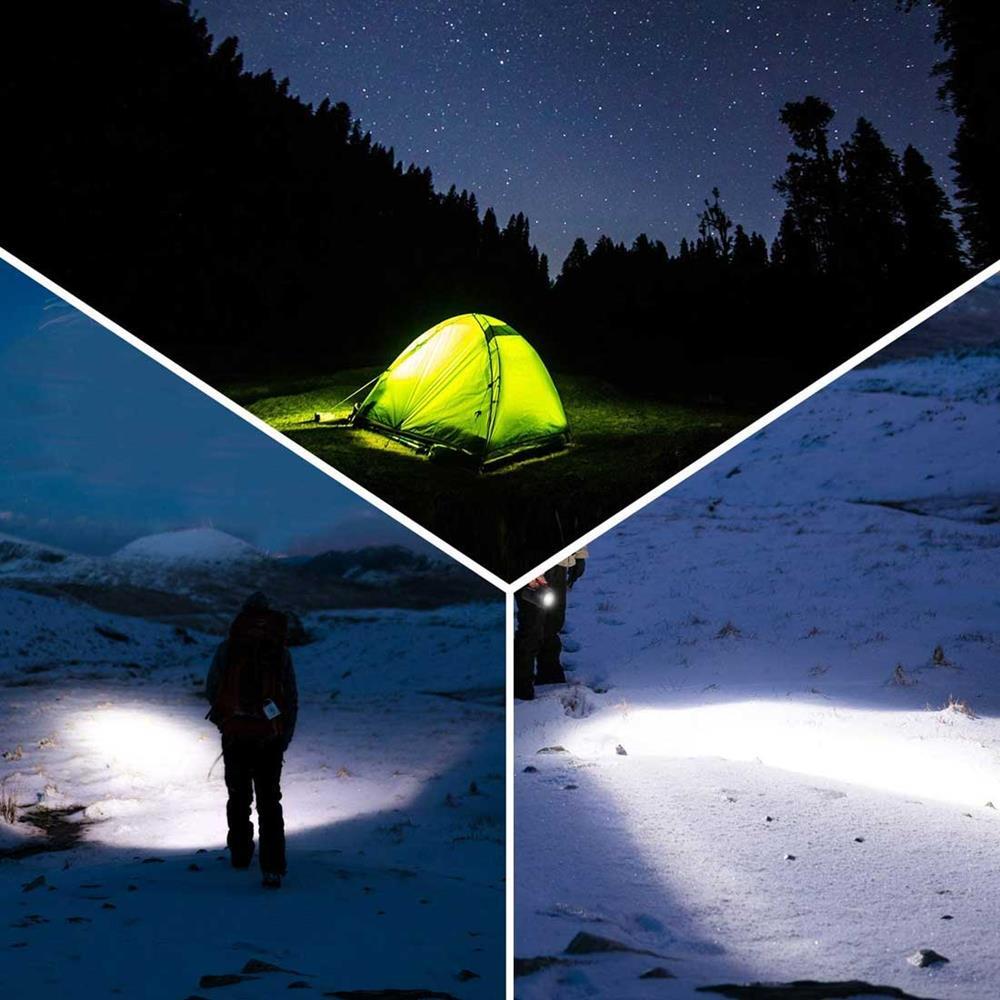 LED svetiljka za držanje u ruci, prikazana u crnoj boji.