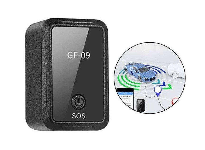 GPS lokator GF-09 sa magnetom za pričvršćivanje na metalnu površinu.
