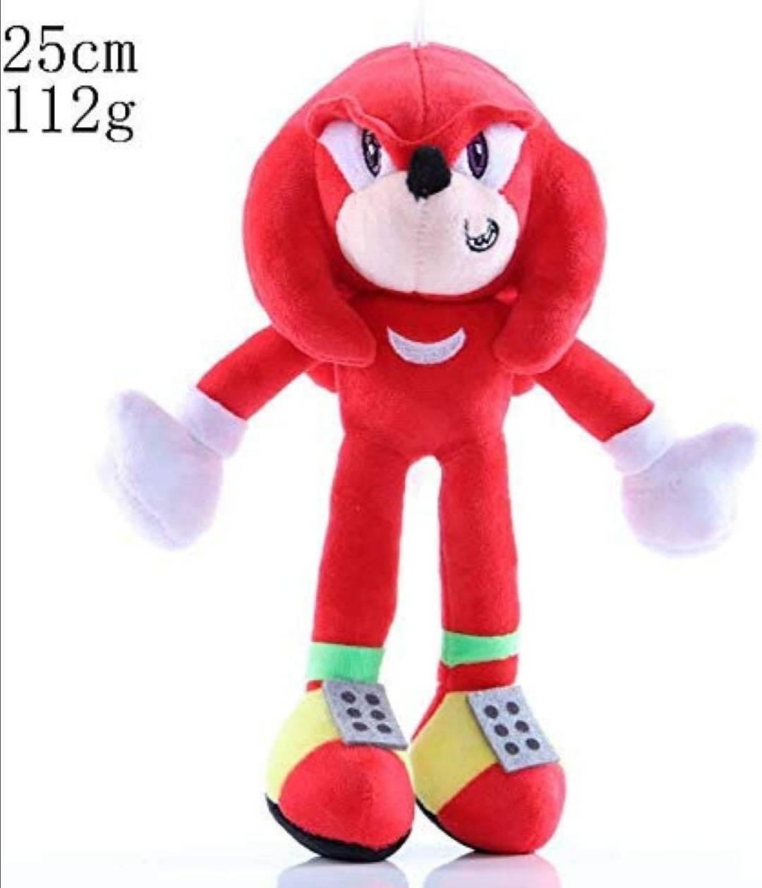 Plišana igračka sa likom Knucklesa iz serijala Sonic.