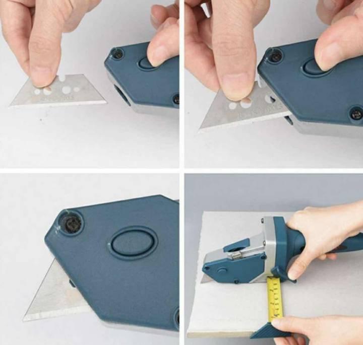 Merna traka sa sigurnosnom bravom na alatu za krojenje.