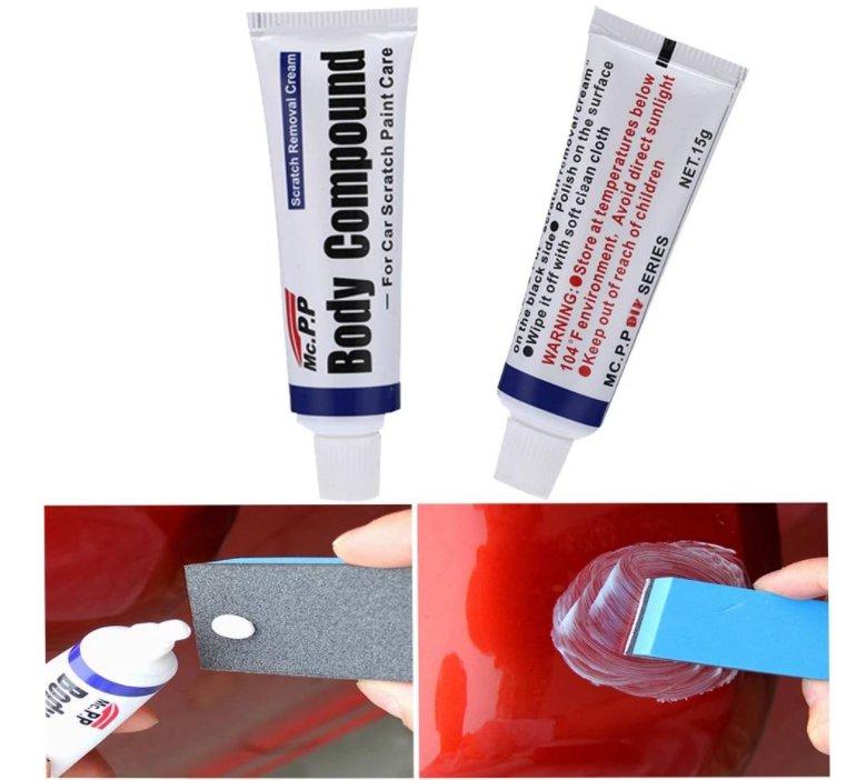 Pasta namenjena obradi površinskih ogrebotina na automobilskom laku.