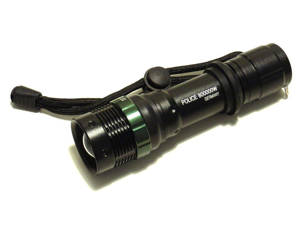 Police LED lampa namenjena za rad sa punjivom Li-ion baterijom.
