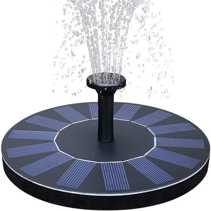 Solarna fontana predstavljena kao ukras za vodenu površinu.