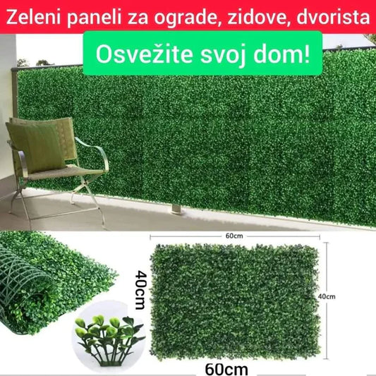 Zeleni paneli za OGRADE, ZIDOVE, DVORIŠTA itd