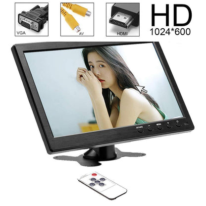 10.1” HD Monitor for Mini TV & Car Video Player & Computer Display TFT LCD Color BNC/AVI/VGA/HDMI