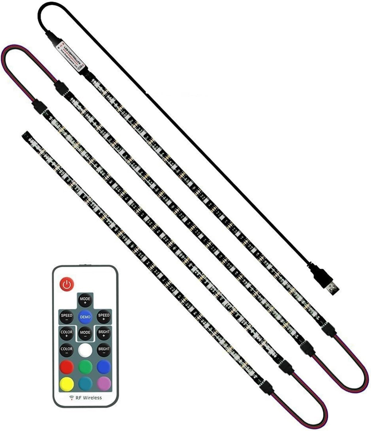 Pozadinska RGB rasveta za televizor u obliku LED trake.