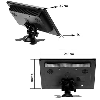 10.1” HD Monitor for Mini TV & Car Video Player & Computer Display TFT LCD Color BNC/AVI/VGA/HDMI