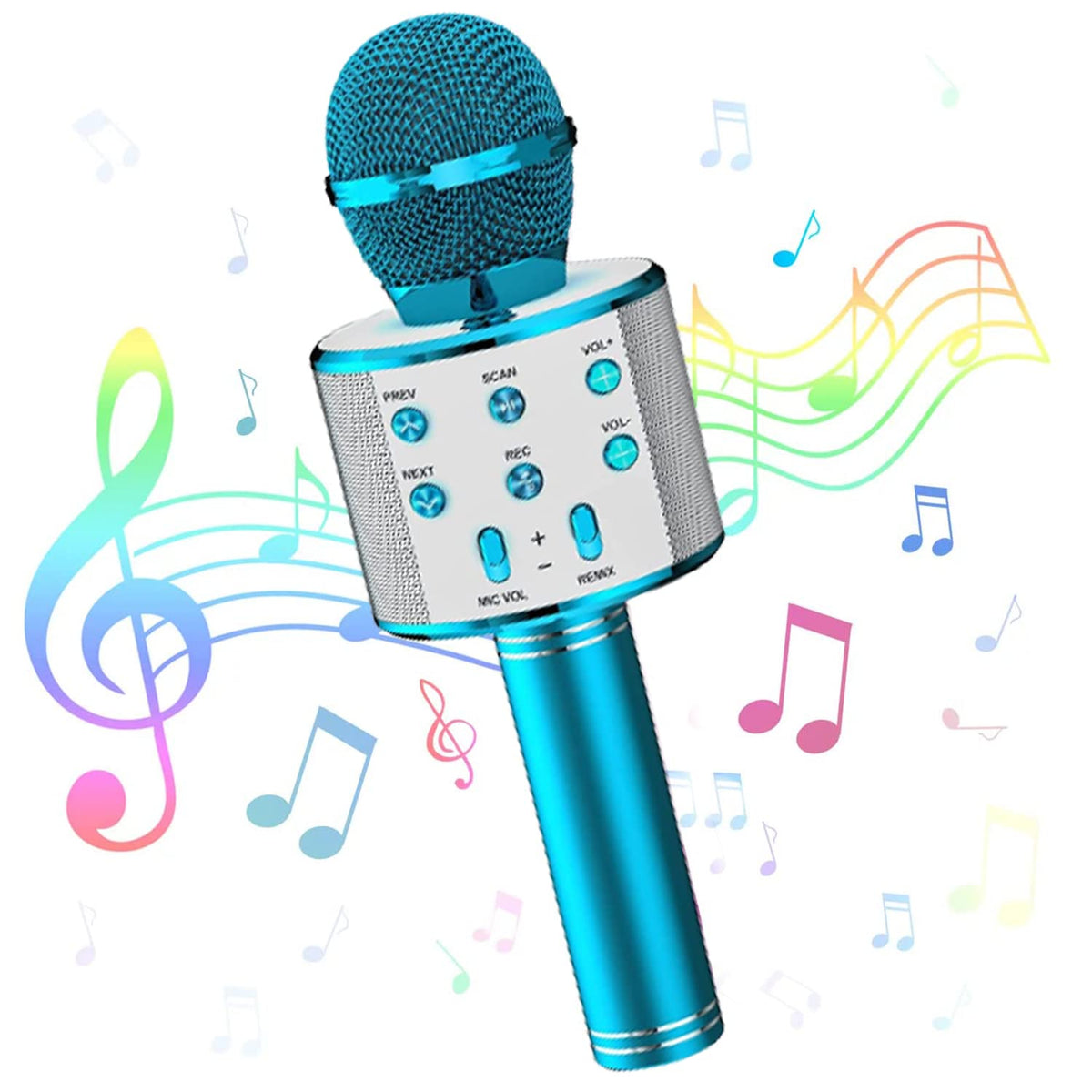 Bežični Bluetooth mikrofon namenjen karaoke pevanju i reprodukciji muzike.
