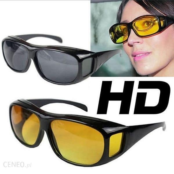Dva para naočara za vožnju sa UV filterom, žute i crne boje.