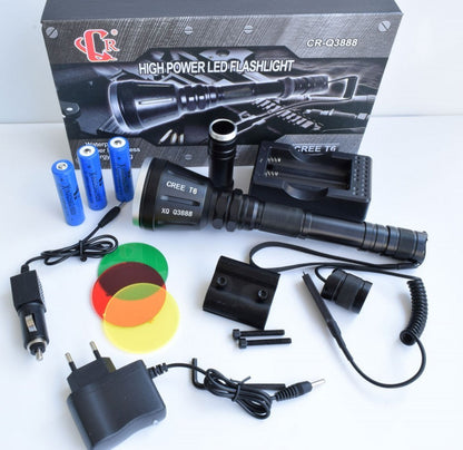 Lovačka Lampa BL-Q3888 - Profesionalna LED Baterijska Lampa 1500lm Domet 250m