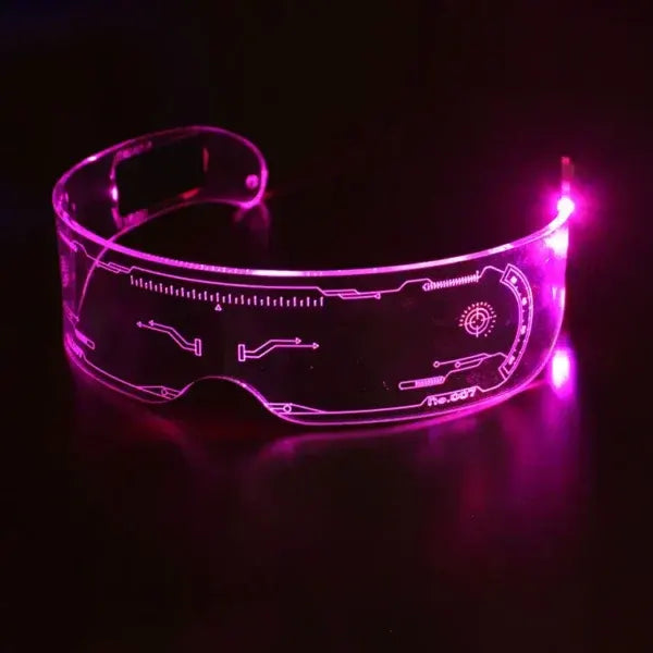 Na fotografiji se vide LED naočare za žurke.