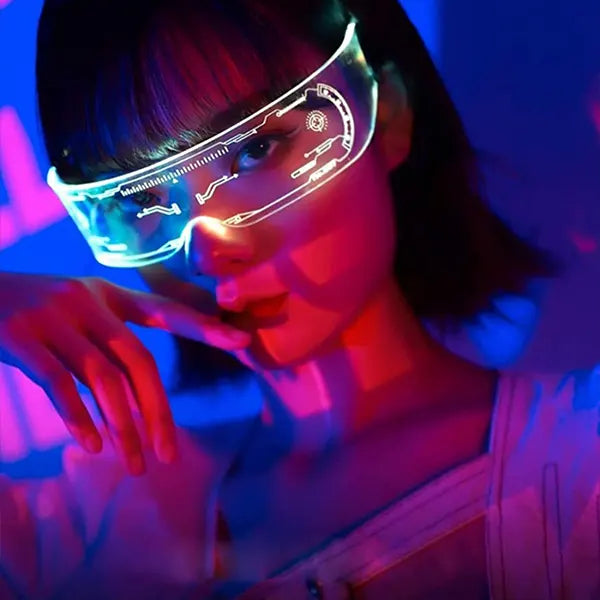 LED naočare namenjene kao detalj za zabavu.