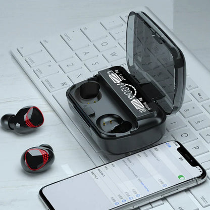 Bežične slušalice Bluetooth 5.1 slušalice Stereo zvuk visokog kvaliteta Vodootporne slušalice LED ekran za status baterije Ergonomske slušalice Dodirna kontrola slušalica Povezivanje sa dva uređaja Moderan dizajn slušalica Visoke performanse slušalica