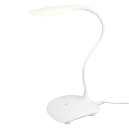Stona LED lampa sa svetlosnim detaljima u postolju za diskretno noćno osvetljenje.