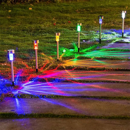 Raznobojne lampe koje koriste solarnu energiju.