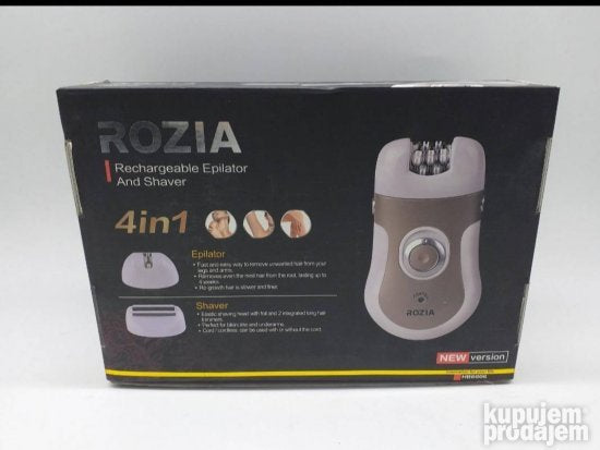 Epilator Rozia 4 u 1 objedinjuje više namena u jednom uređaju.