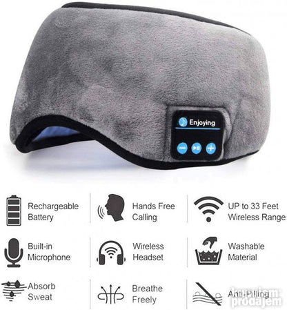 Maska za odmor sa Bluetooth povezivanjem i slušalicama.