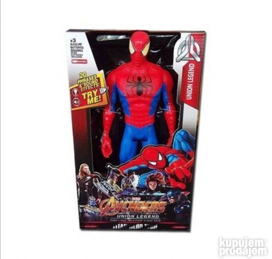 Figura Spajdermena visoka 30 cm prikazana je kao igračka za akcione avanture.