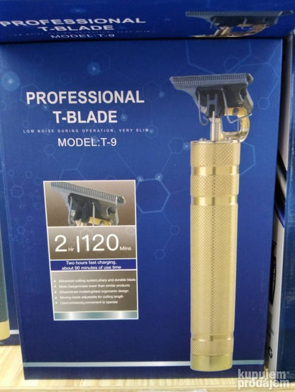 Mašinica za šišanje T9 sa T-Blade oznakom.