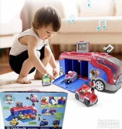 Kamper za igru sa sedam igračaka iz sveta Patrolnih šapa.