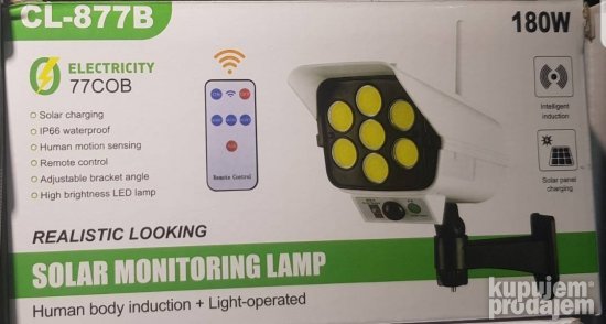 Solarna lampa u obliku kamere