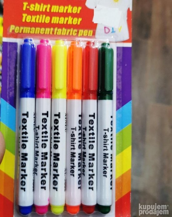 Markeri namenjeni kreativnom radu na tkanini, odeći i drugim tekstilnim predmetima.