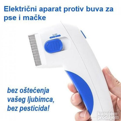Češalj za ljubimce namenjen radu sa buvama tokom češljanja.