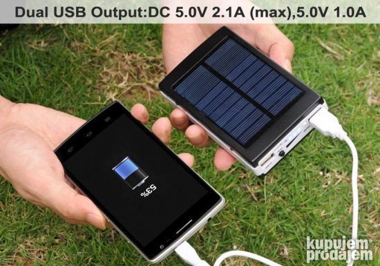 Solarni punjač PRODAVANI za dopunu telefona.