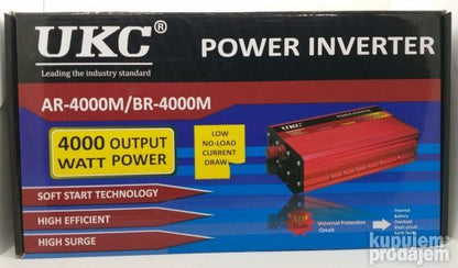 Inverter PRODAVANI sa kontinuiranom izlaznom snagom od 4000 W.