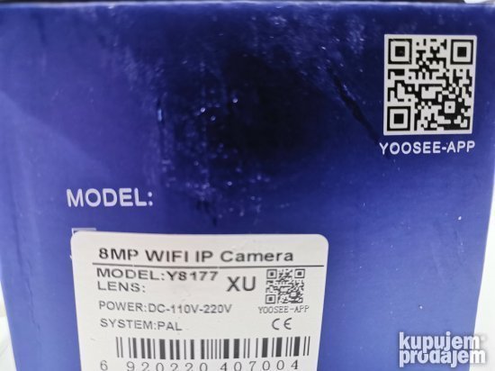 Kamera-sijalica koja podržava TF karticu do 128 GB.