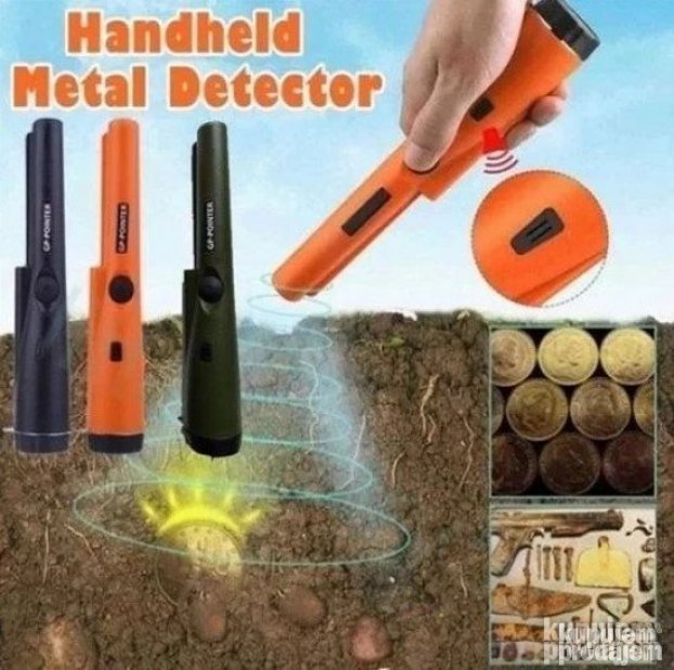 Pinpointer PRODAVANI sa LED lampicom za rad pri slabijem svetlu.