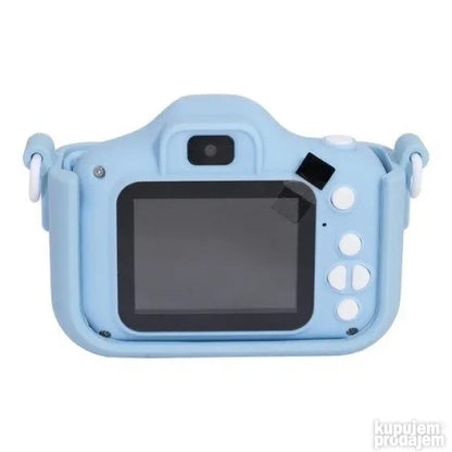 Digitalni fotoaparat PRODAVANI namenjen deci prikazan je na slici.