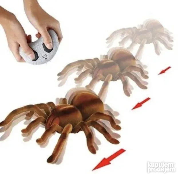 Tarantula-igračka sa detaljima koji podsećaju na pauka.