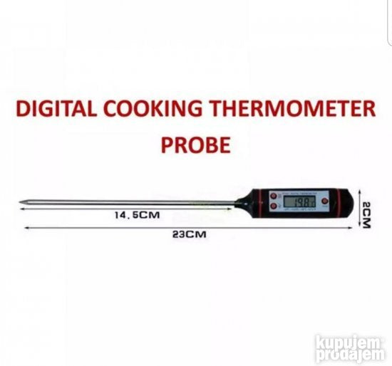Termometar sa sondom namenjen merenju temperature namirnica i tečnosti.