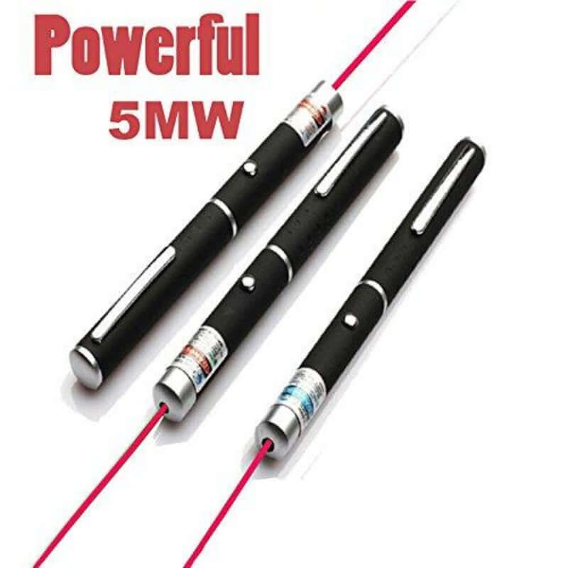 Laserski pen emituje crvenu svetlosnu tačku, a nastavak omogućava prikaz više tačaka.