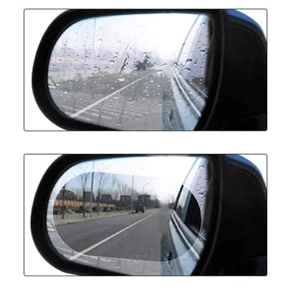 Prikaz providne folije za zaštitu automobilskog ogledala.
