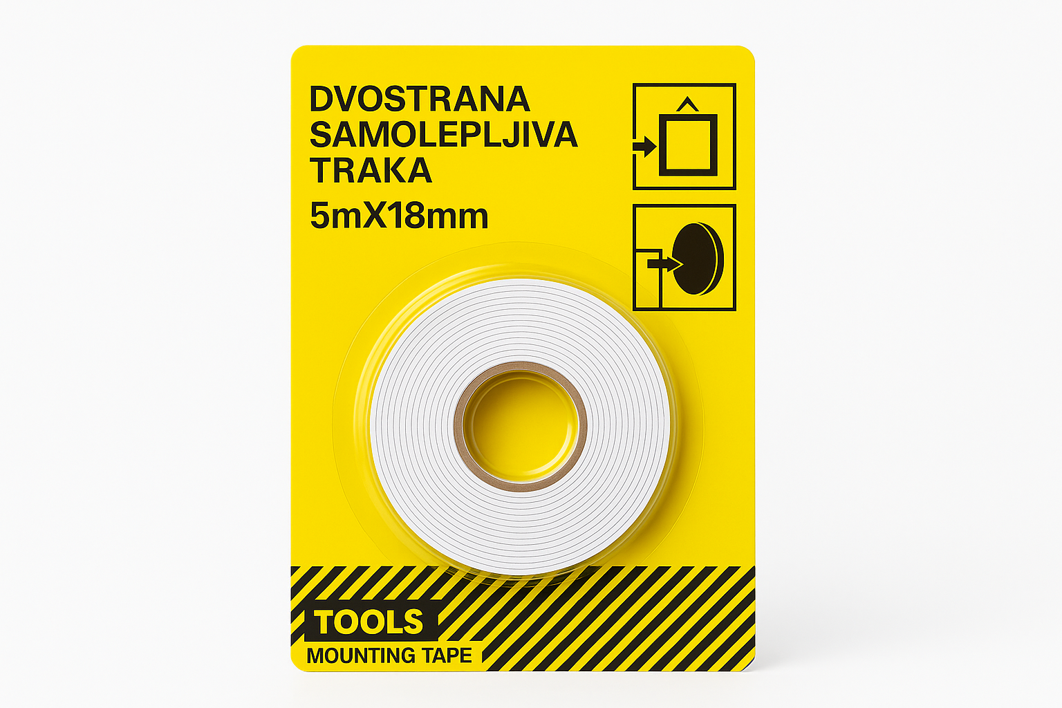 Dvostrana Samolepljiva Traka - U Upotrebi