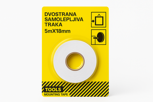 Dvostrana Samolepljiva Traka - U Upotrebi