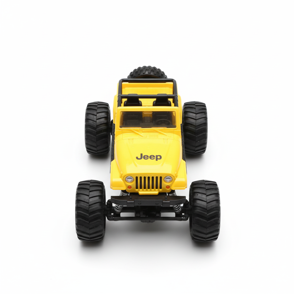RC Jeep Terenac žuti - pogled odozgo