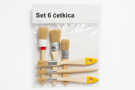 Set četkica u pakovanju