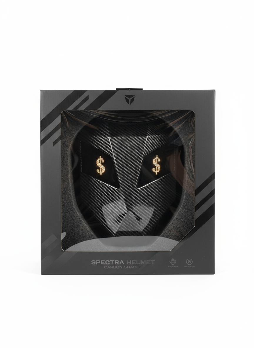 Kaciga Maska Carbon LED Displej - Pakovanje