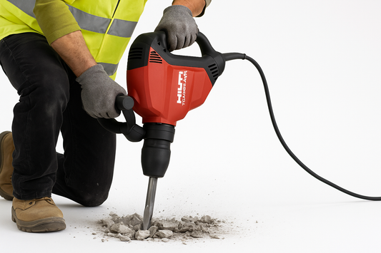HILTI pneumatski čekić - u upotrebi
