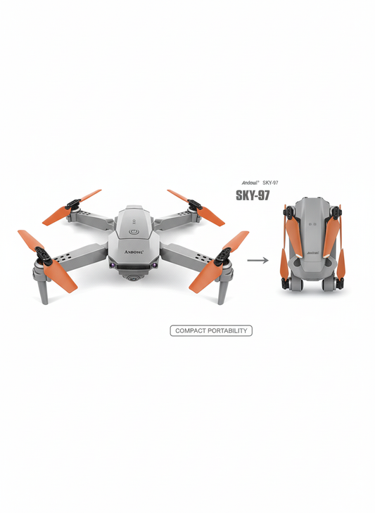 Mikro dron SKY-97 - sklopljen i rasklopljen