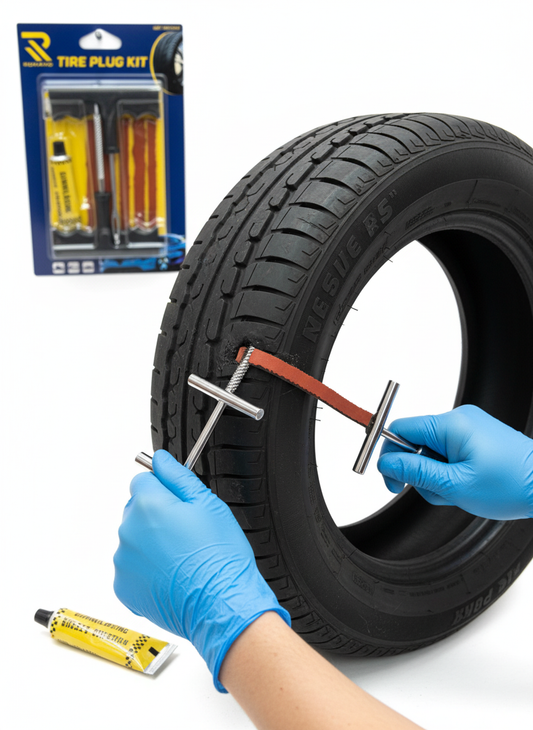 Tire plug kit - nova slika u upotrebi